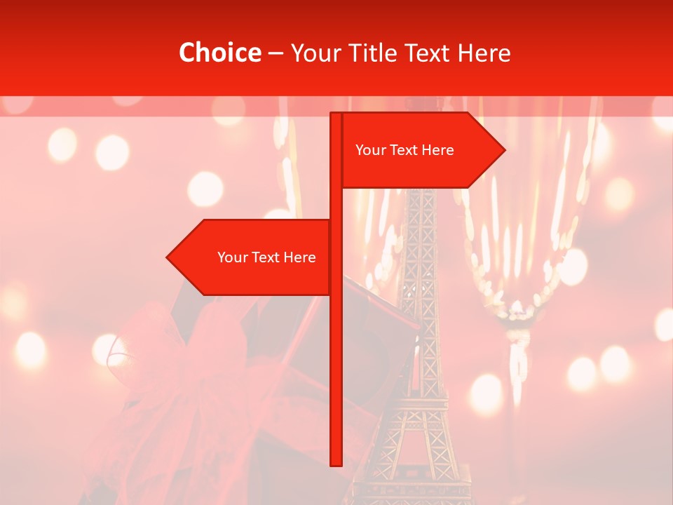 Valentines Romance Eiffel PowerPoint Template