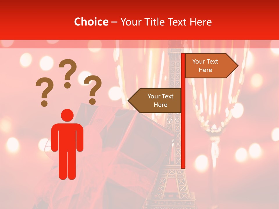 Valentines Romance Eiffel PowerPoint Template