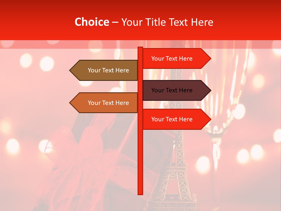 Valentines Romance Eiffel PowerPoint Template