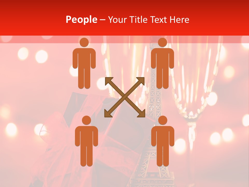 Valentines Romance Eiffel PowerPoint Template