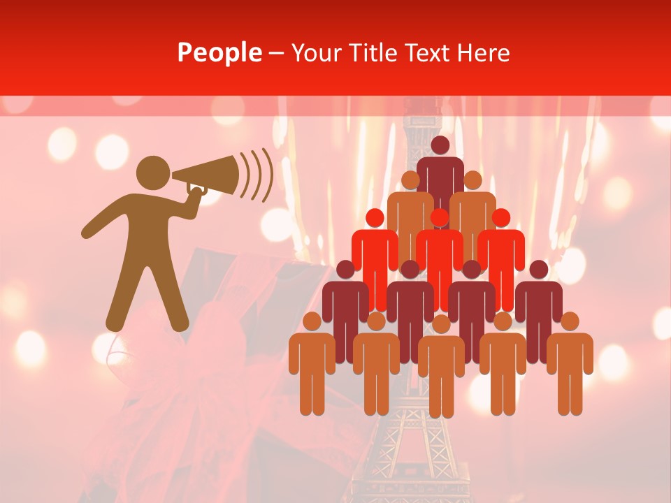 Valentines Romance Eiffel PowerPoint Template