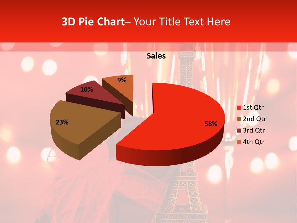 Valentines Romance Eiffel PowerPoint Template