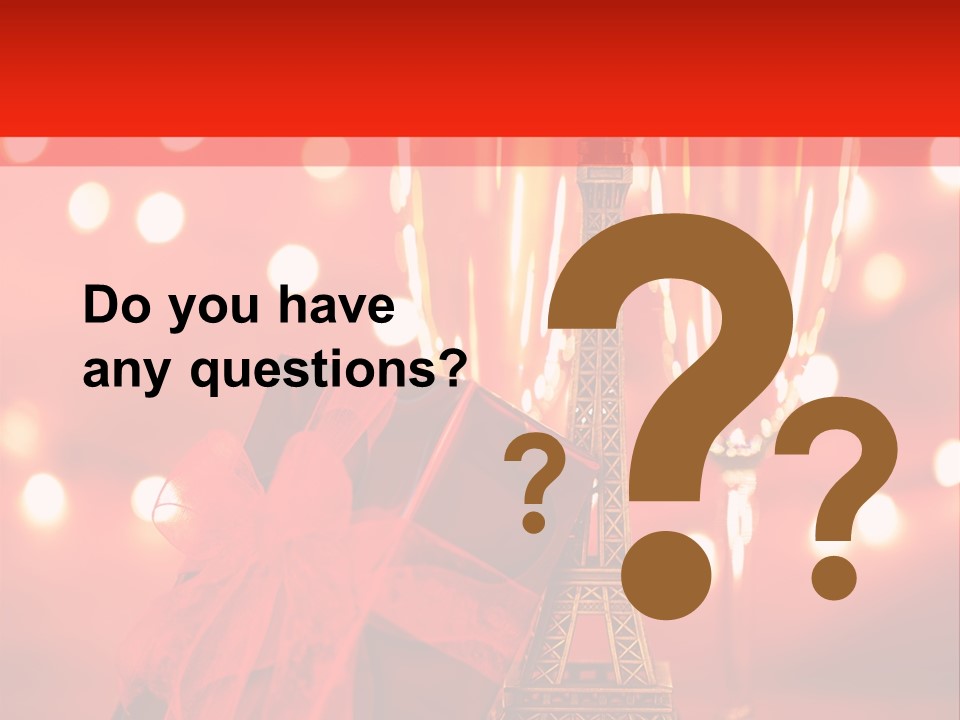 Valentines Romance Eiffel PowerPoint Template