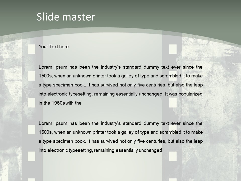 Scratches Paper Design PowerPoint Template