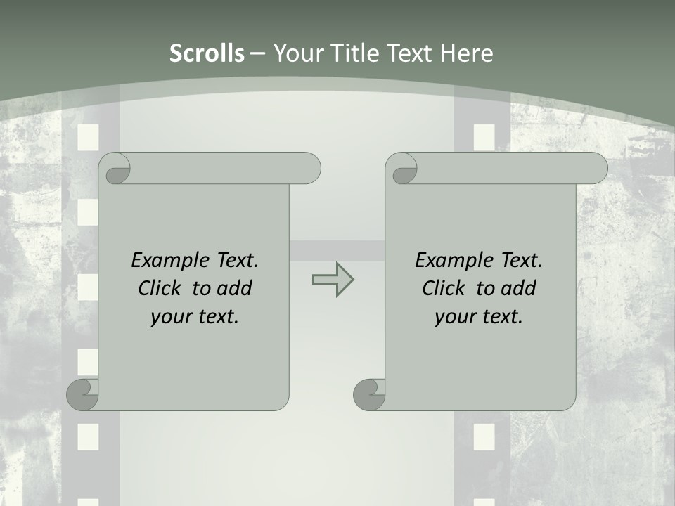 Scratches Paper Design PowerPoint Template