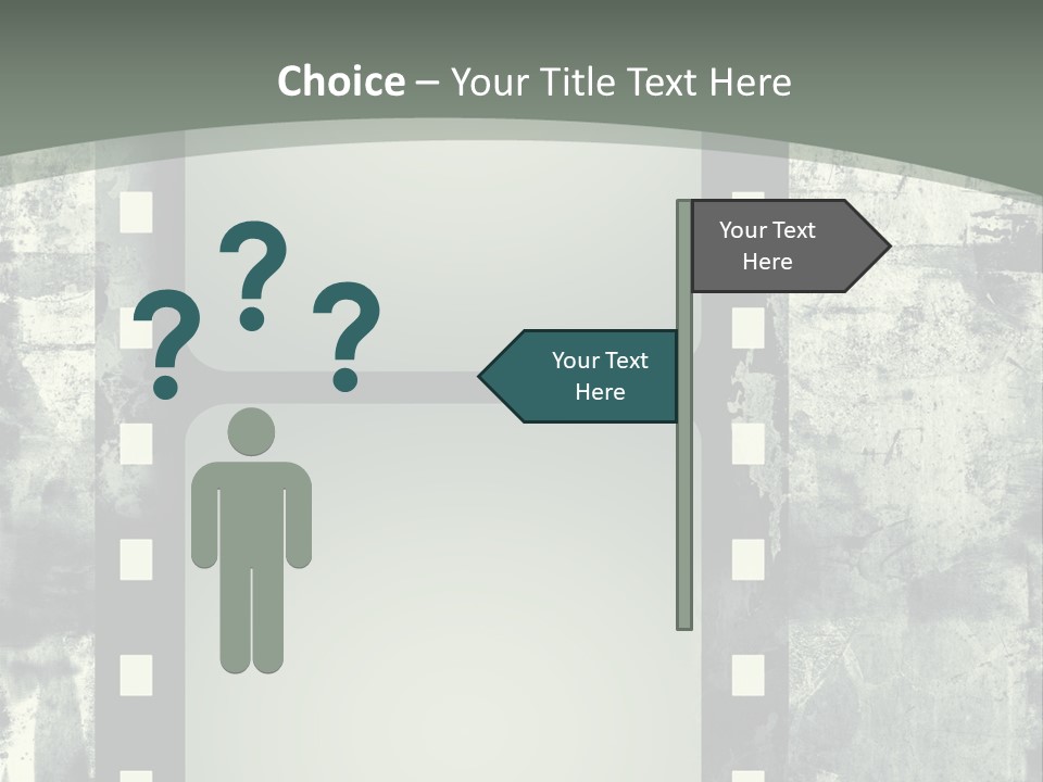 Scratches Paper Design PowerPoint Template