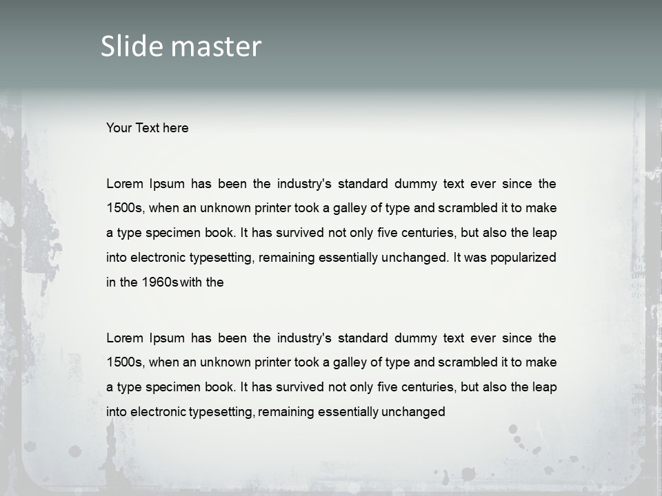 Design Abstract Photographic PowerPoint Template