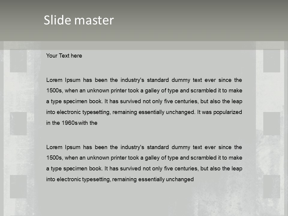 Decoration Slide Brush PowerPoint Template