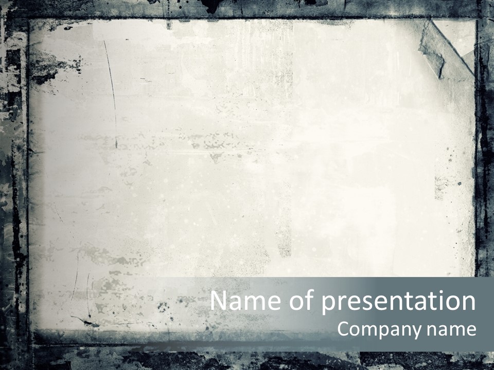 Brush Messy Background PowerPoint Template