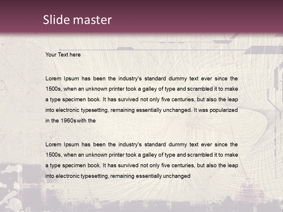 Distressed Collage Artistic PowerPoint Template