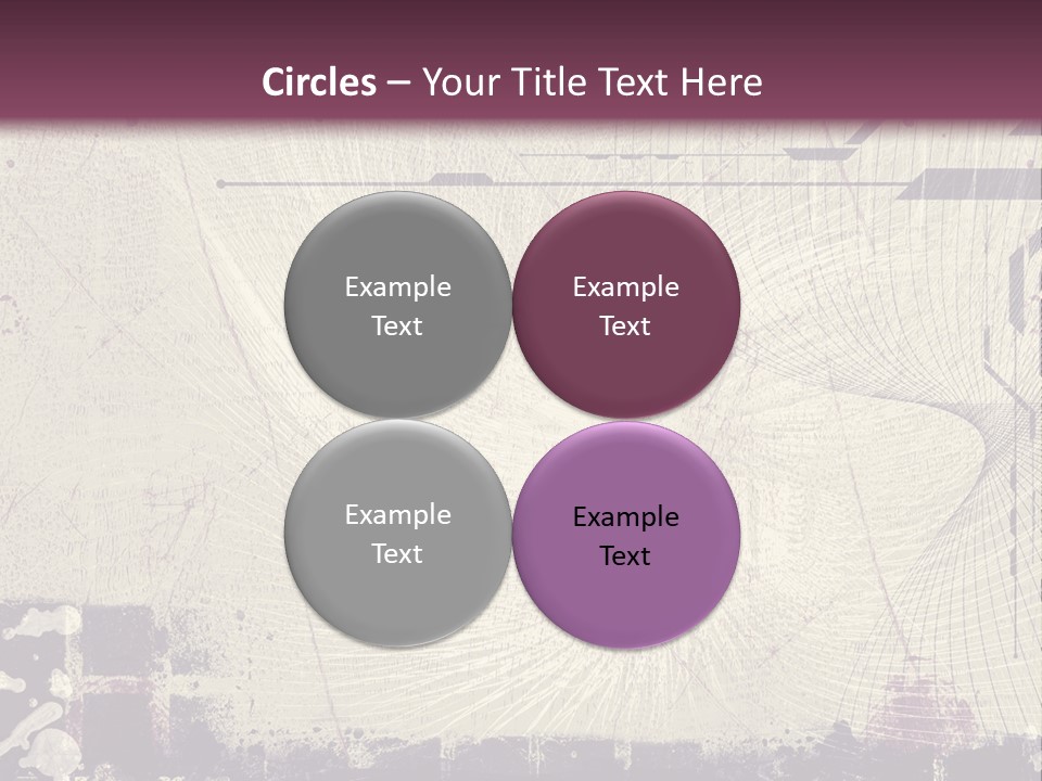 Distressed Collage Artistic PowerPoint Template