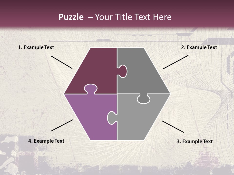 Distressed Collage Artistic PowerPoint Template