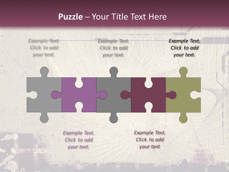 Distressed Collage Artistic PowerPoint Template