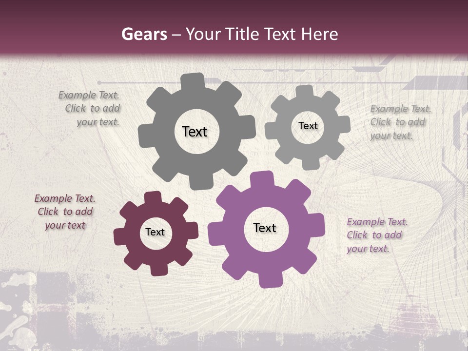 Distressed Collage Artistic PowerPoint Template