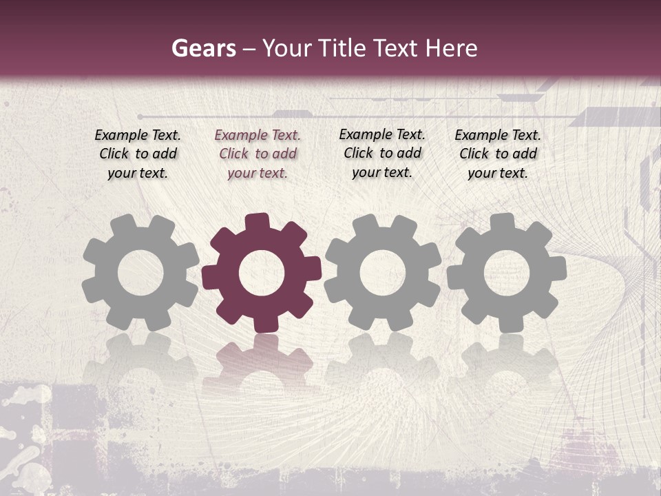 Distressed Collage Artistic PowerPoint Template