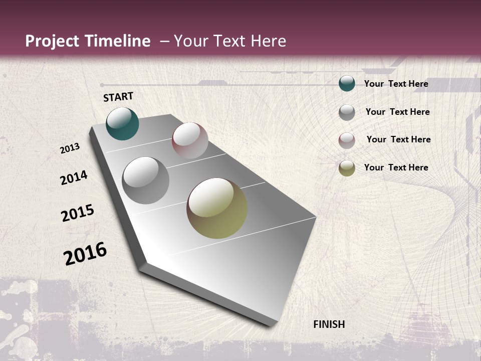 Distressed Collage Artistic PowerPoint Template