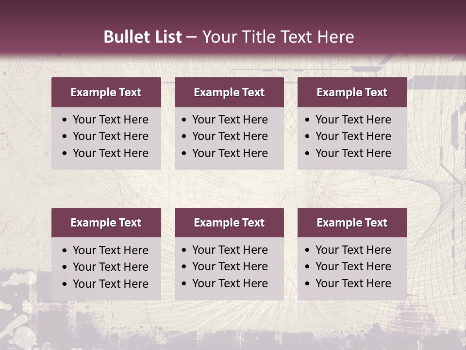 Distressed Collage Artistic PowerPoint Template