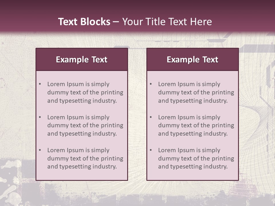 Distressed Collage Artistic PowerPoint Template