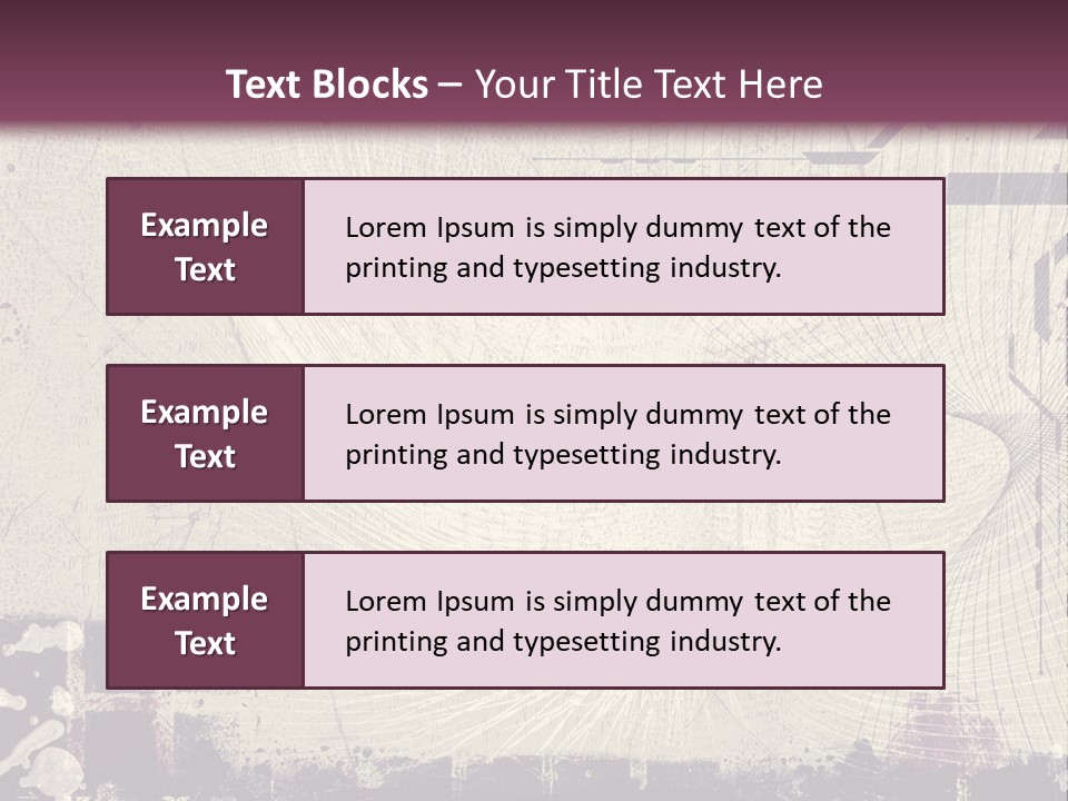 Distressed Collage Artistic PowerPoint Template