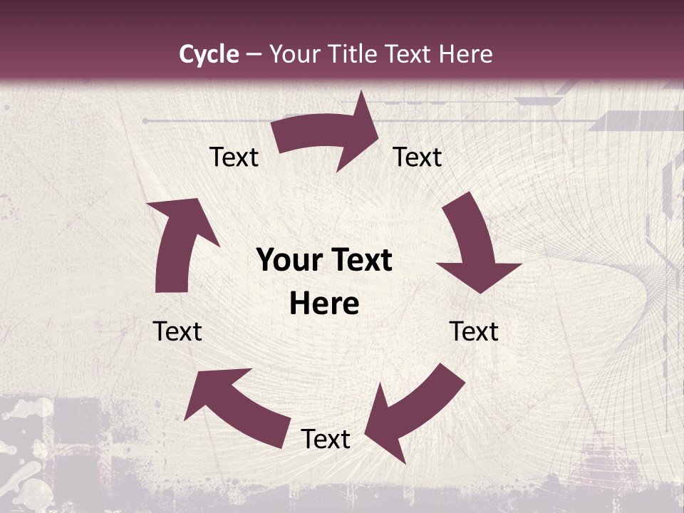 Distressed Collage Artistic PowerPoint Template