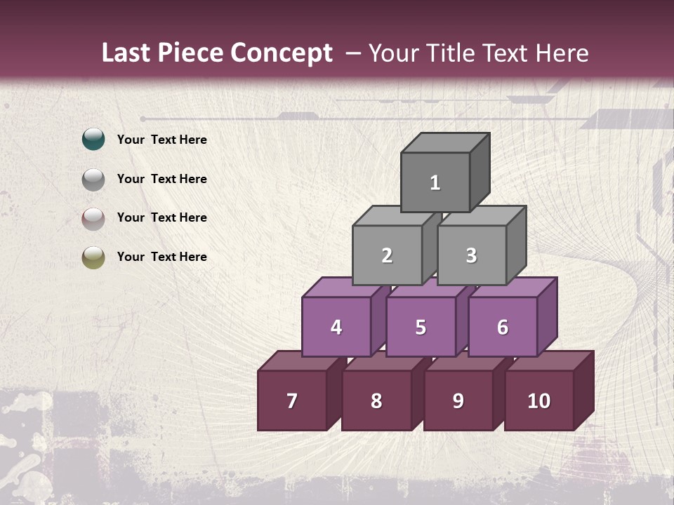 Distressed Collage Artistic PowerPoint Template