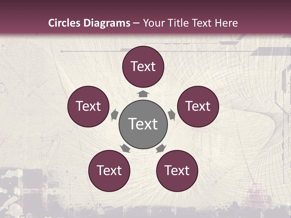 Distressed Collage Artistic PowerPoint Template