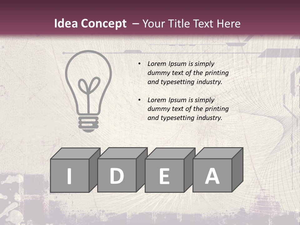 Distressed Collage Artistic PowerPoint Template