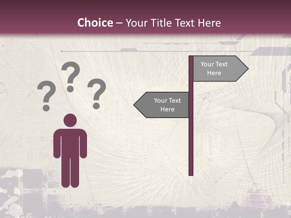 Distressed Collage Artistic PowerPoint Template