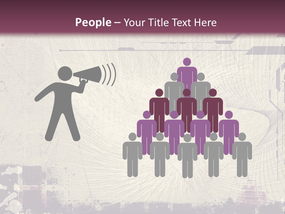 Distressed Collage Artistic PowerPoint Template