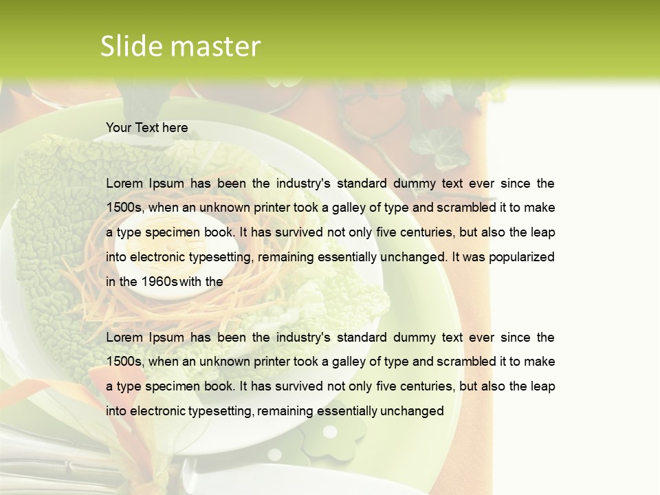 Einladung Feiern Serviette PowerPoint Template