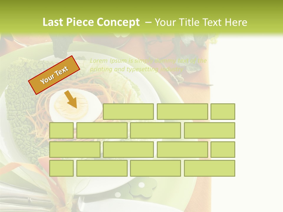 Einladung Feiern Serviette PowerPoint Template