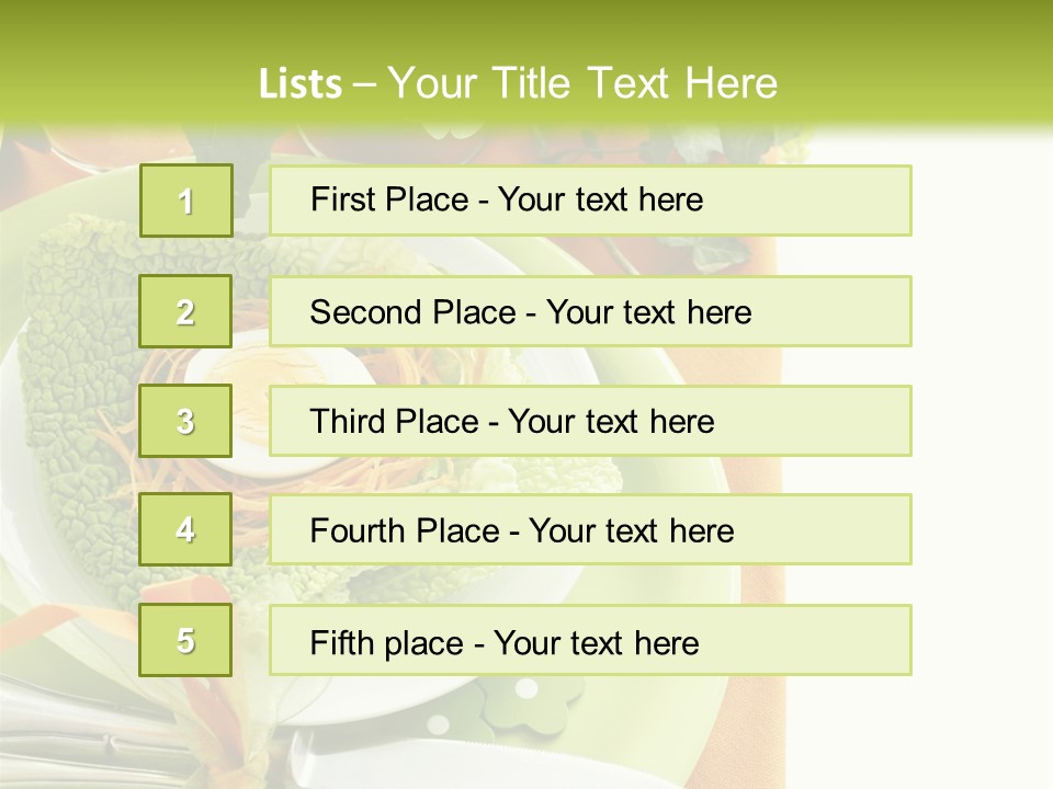 Einladung Feiern Serviette PowerPoint Template