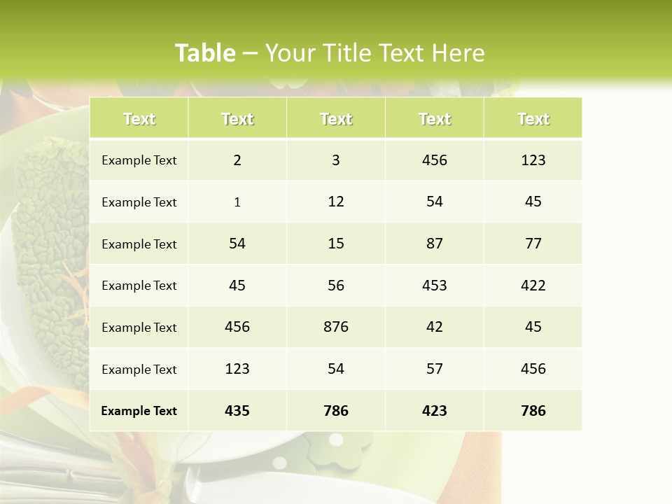 Einladung Feiern Serviette PowerPoint Template
