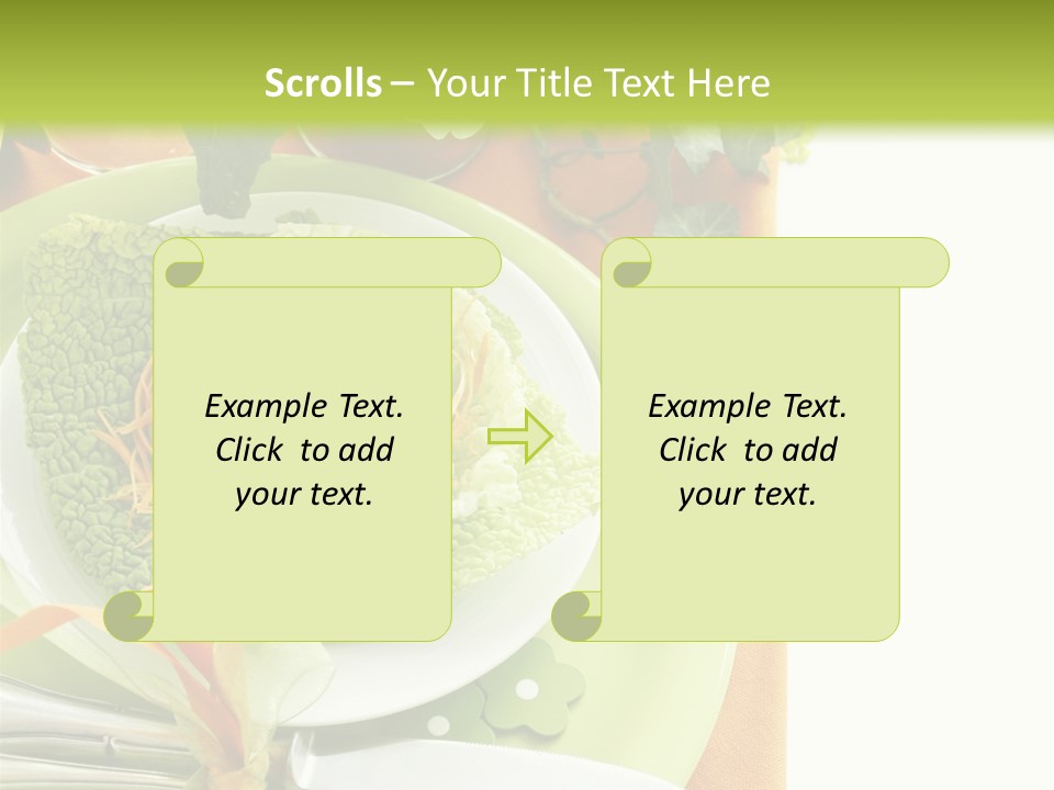 Einladung Feiern Serviette PowerPoint Template