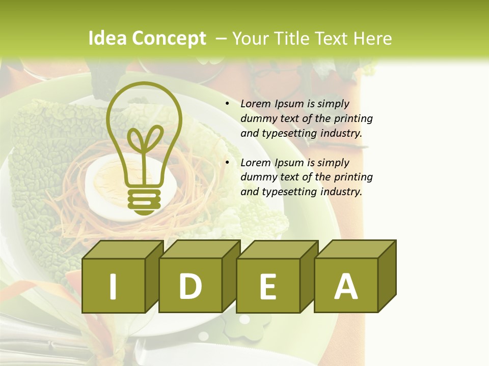 Einladung Feiern Serviette PowerPoint Template