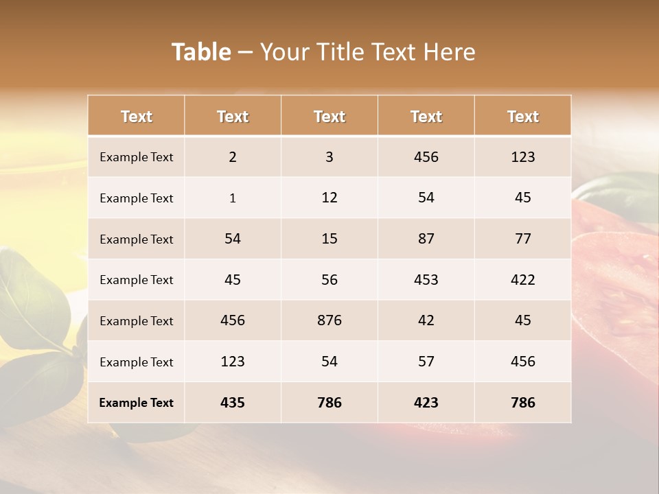 Salad Food Agriculture PowerPoint Template