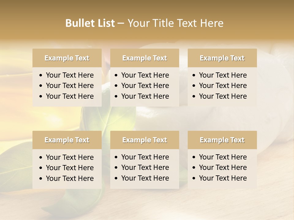 Snack Vegetables Diet PowerPoint Template