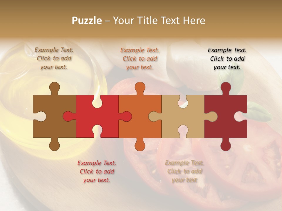 Cheese Mozzarella Food PowerPoint Template