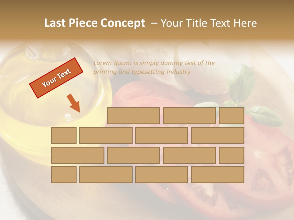 Cheese Mozzarella Food PowerPoint Template