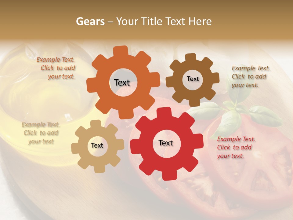 Cheese Mozzarella Food PowerPoint Template