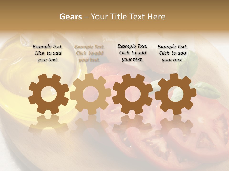 Cheese Mozzarella Food PowerPoint Template