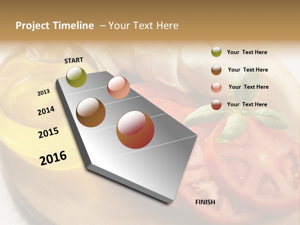 Cheese Mozzarella Food PowerPoint Template