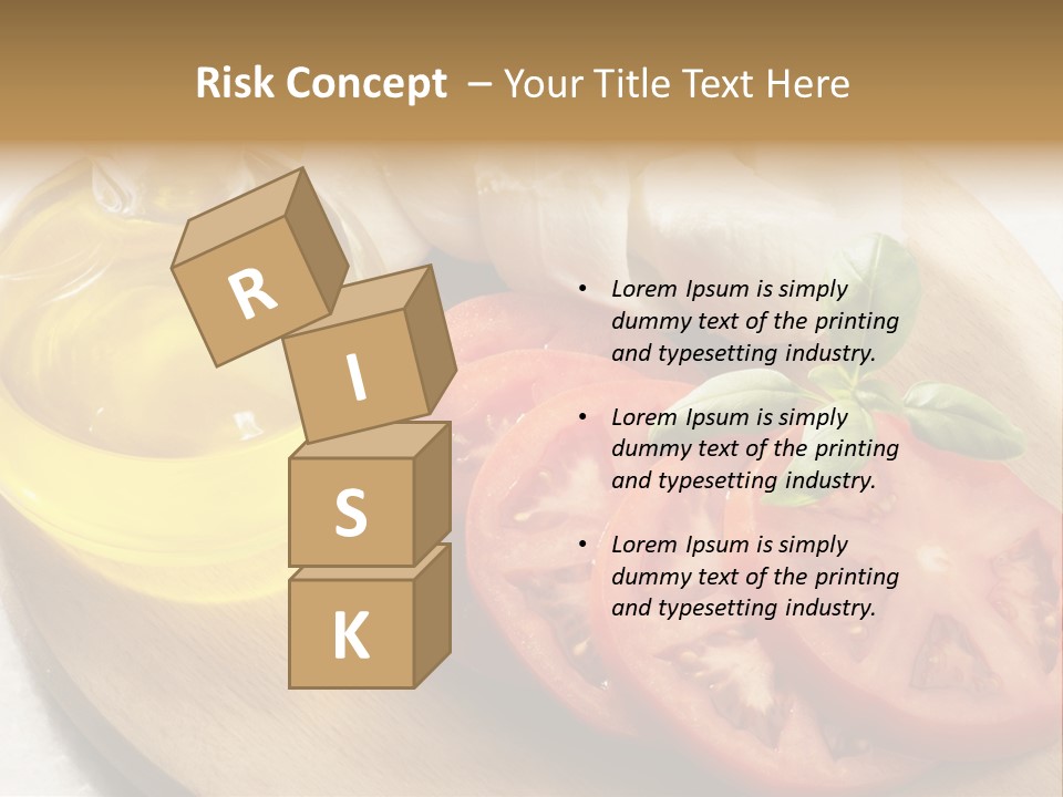 Cheese Mozzarella Food PowerPoint Template