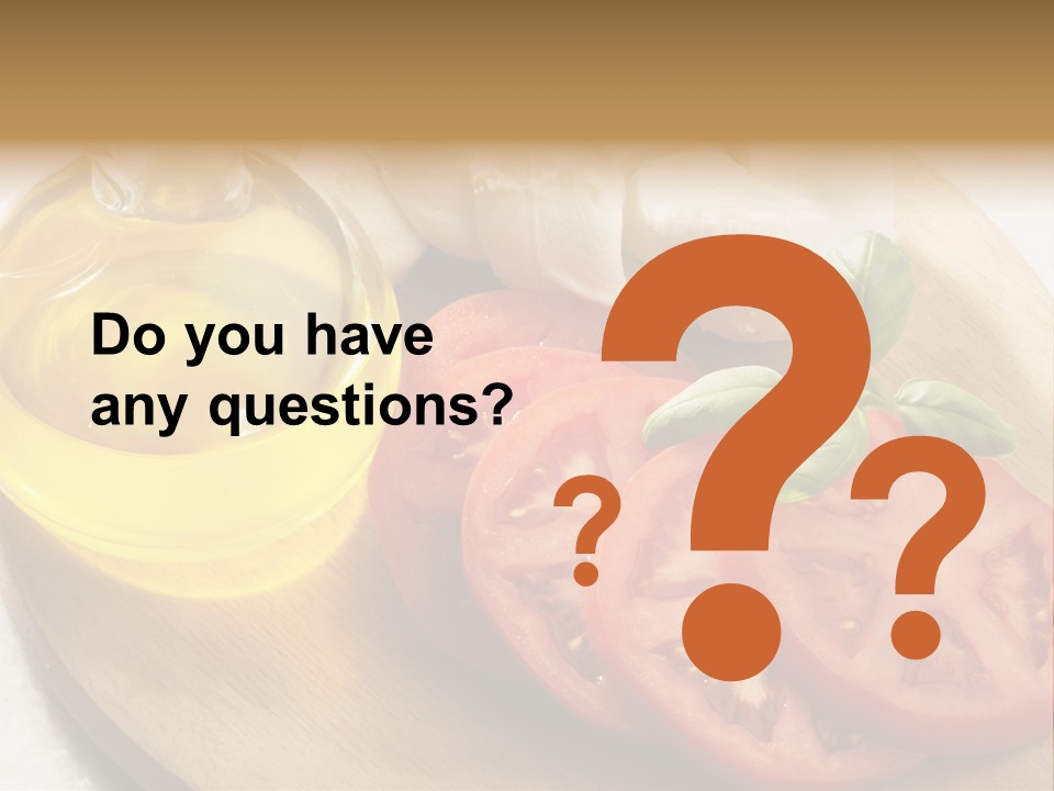 Cheese Mozzarella Food PowerPoint Template