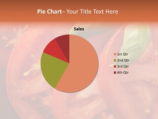 Vegetarian Basil Tomato PowerPoint Template