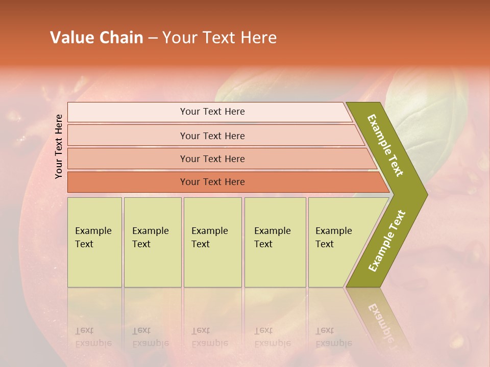 Vegetarian Basil Tomato PowerPoint Template