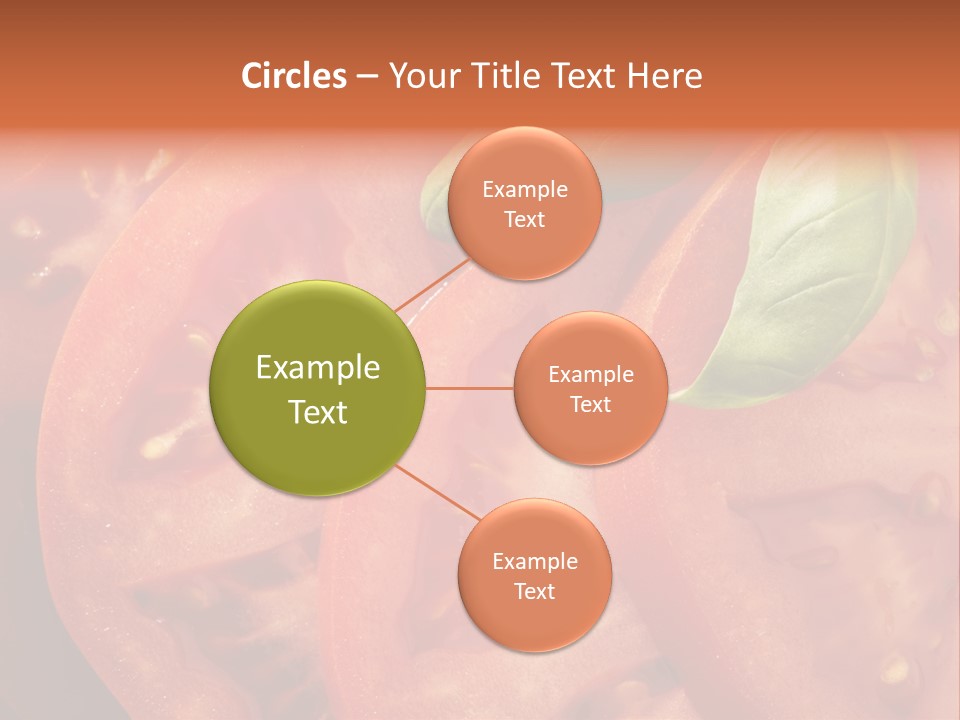 Vegetarian Basil Tomato PowerPoint Template