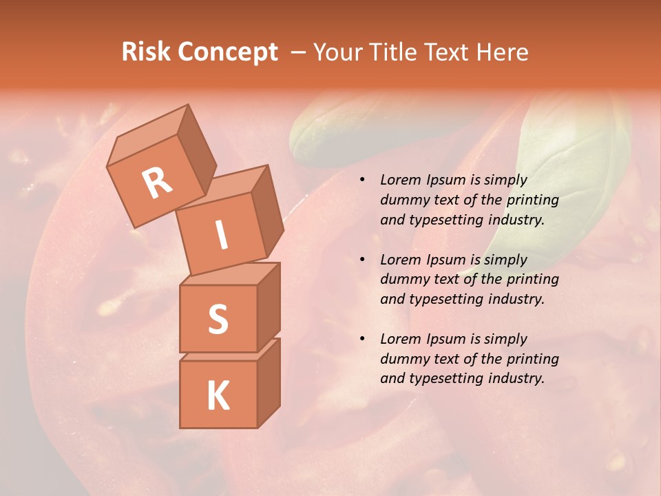 Vegetarian Basil Tomato PowerPoint Template