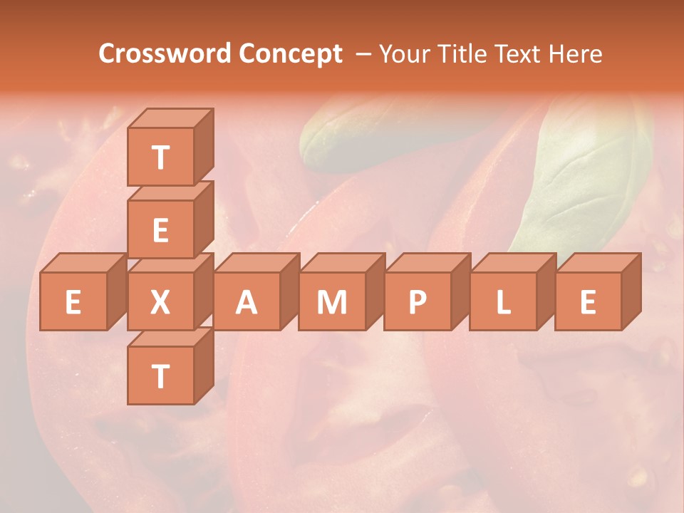 Vegetarian Basil Tomato PowerPoint Template