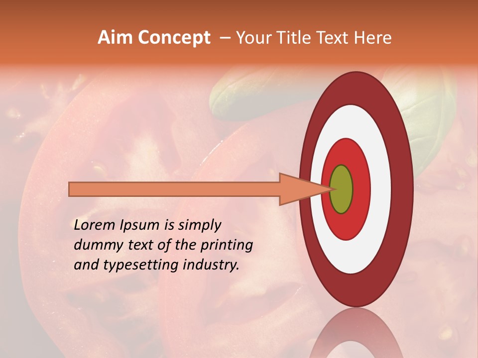 Vegetarian Basil Tomato PowerPoint Template